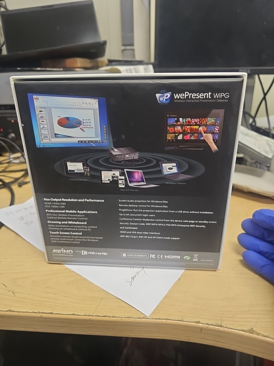 WePresent WiPG-1500 Wireless Interactive Presentation Gateway - BRAND NEW