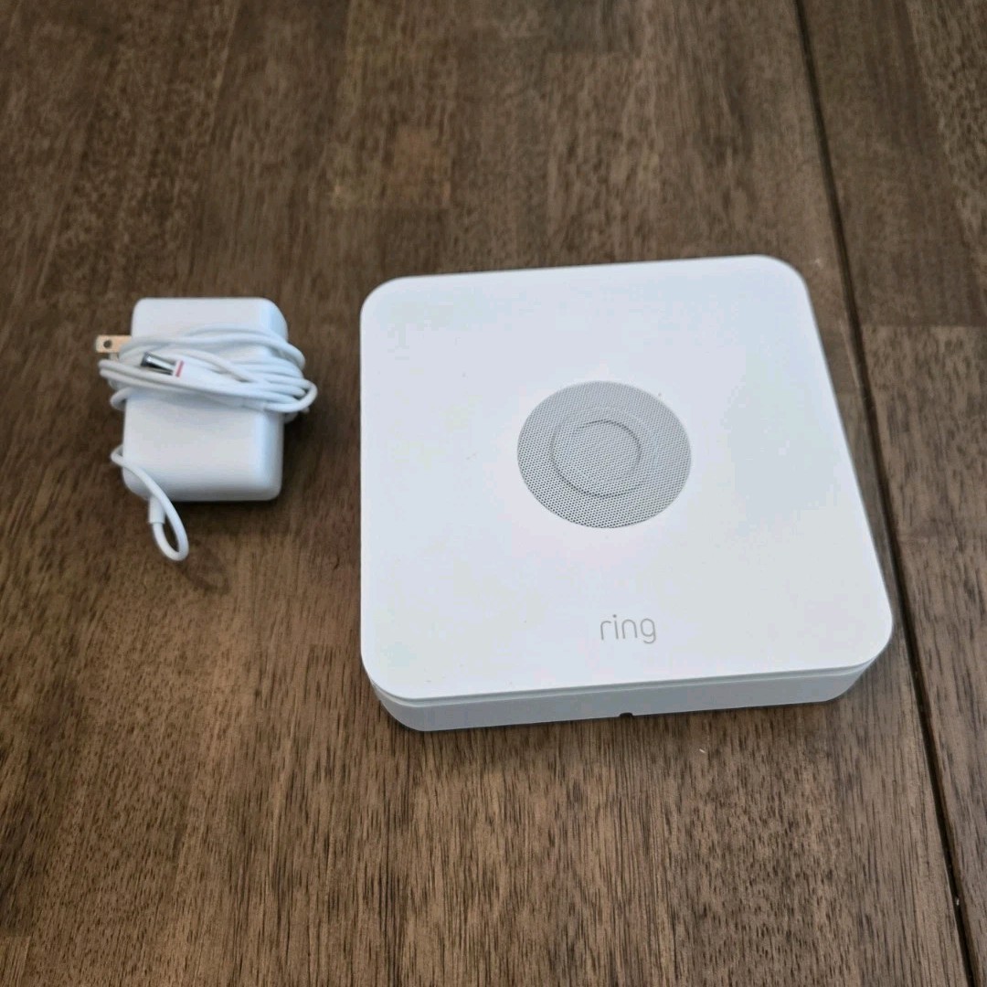 Ring Alarm Base Station Hub, White, Wall Plug-In, Includes Power Adapter