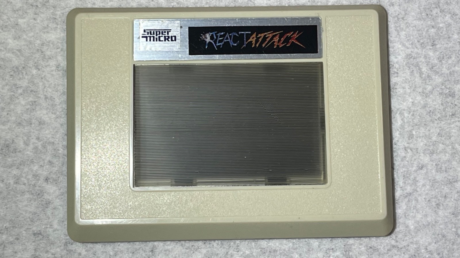 HTF 1983 Palmtex React Attack Home Computer Software Super Micro Cartridge Game