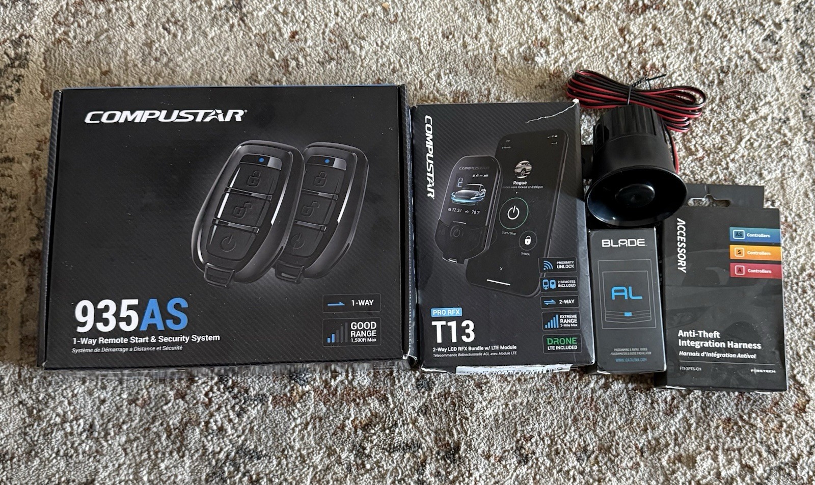 NEW Compustar T13 Pro RFX LTE Remote Start & Security Bundle 935AS BladeAL Drone