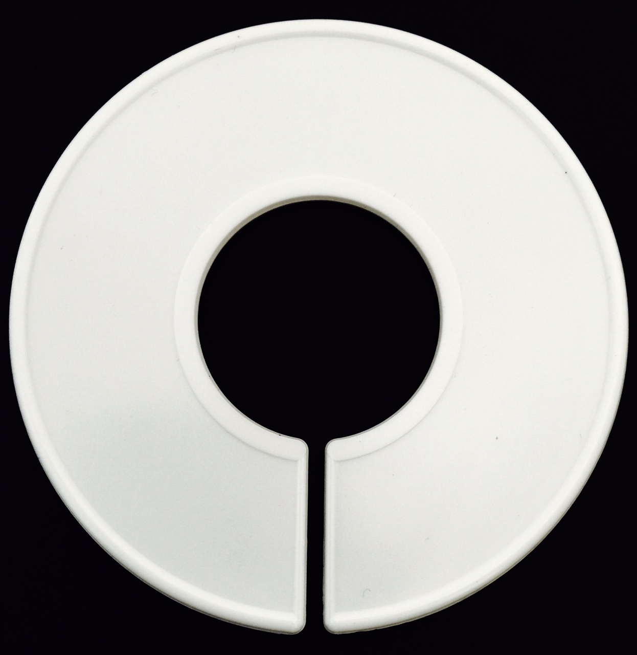 1000 WHITE PLASTIC BLANK ROUND SIZE DIVIDERS FOR RETAIL CLOTHING RACKS