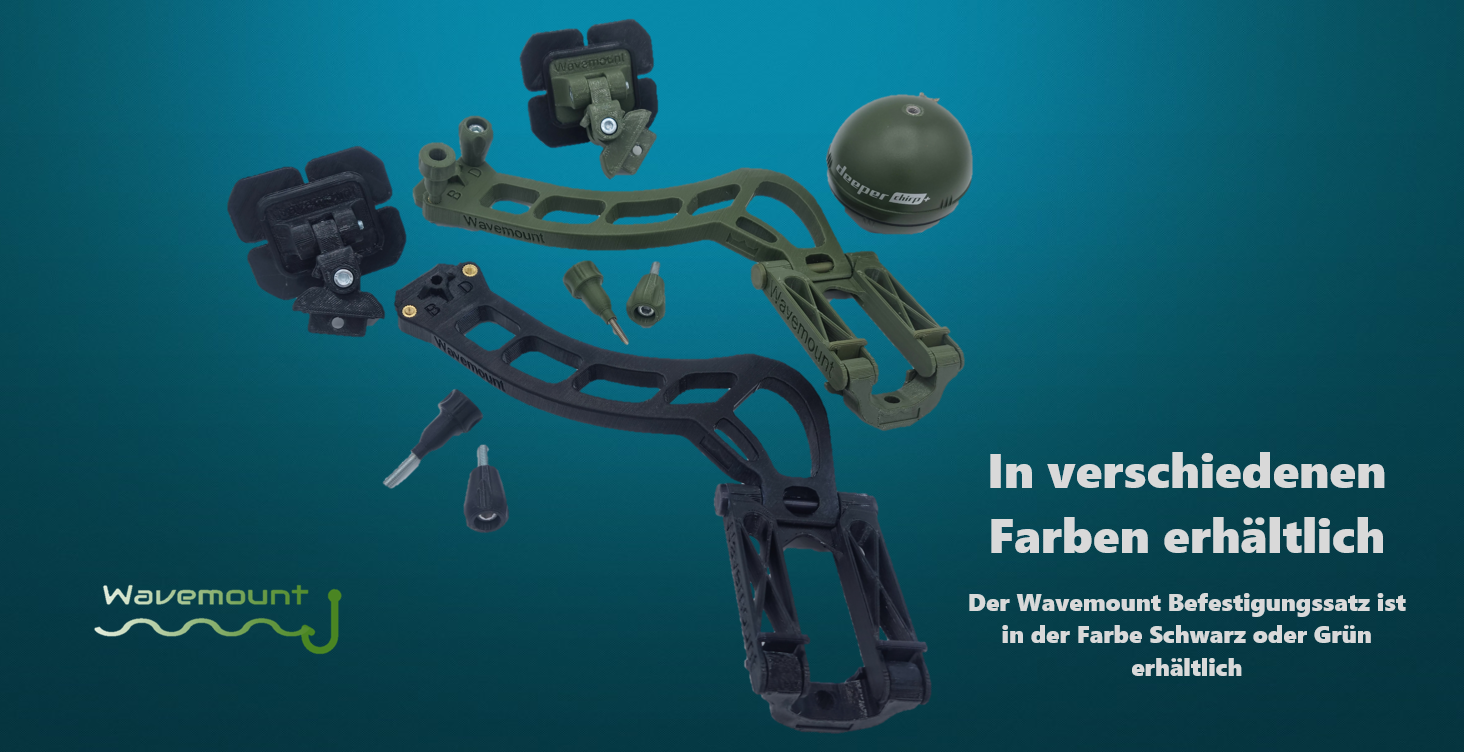 Wavemount 2 - Deeper Halterung Futterboot Schlauchboot Pro+ Chirp+ Chirp+2 NEU