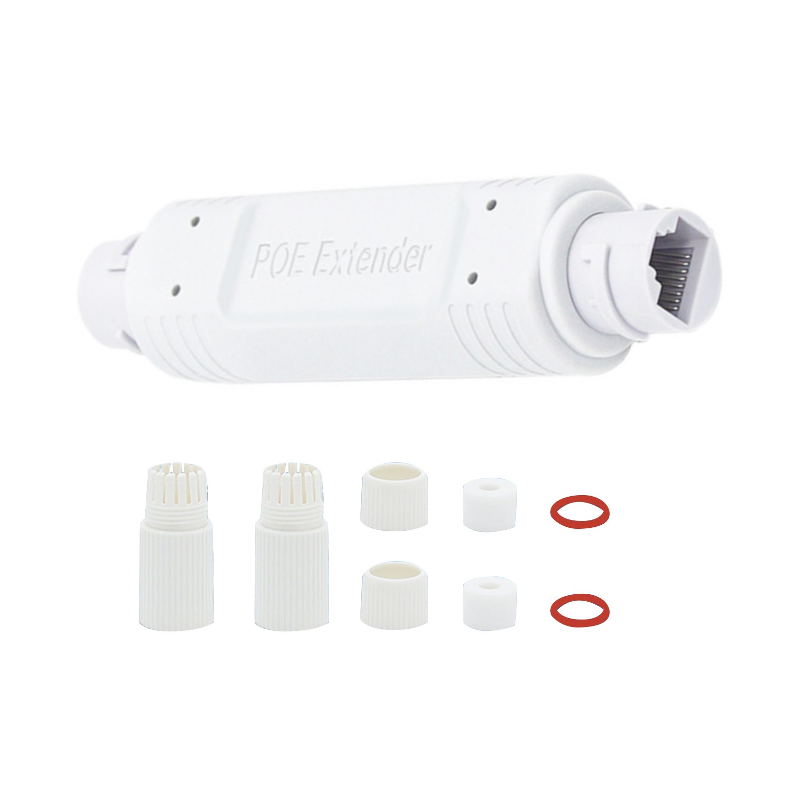 1PC Ip66 Waterproof POE Repeater 100mbps RJ45 Support IEEE802.3af/at DC44-57V