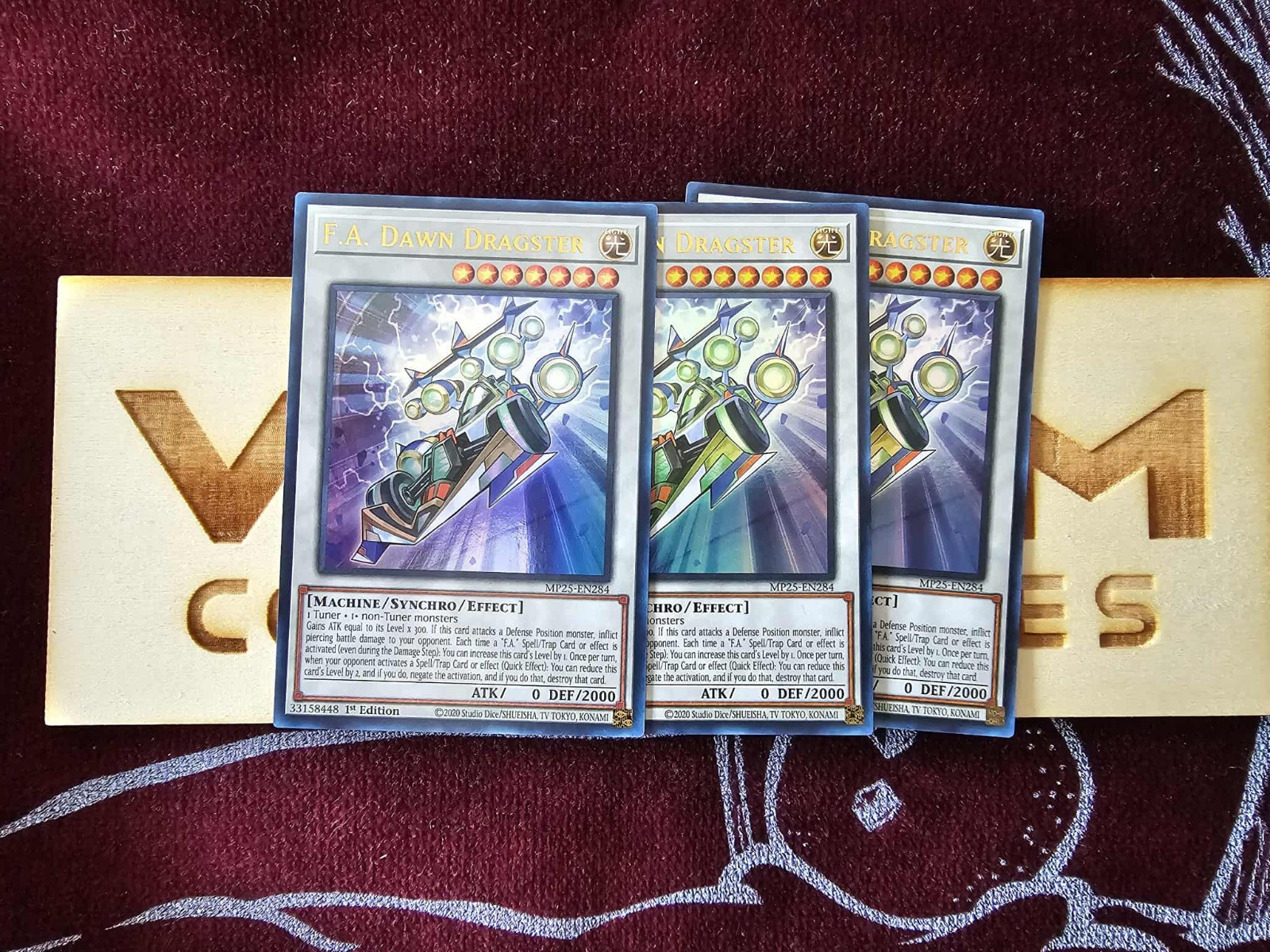 3x (M/NM) - F.A. Dawn Dragster - MP25-EN284 - Ultra Rare - 1st Edition Yugioh