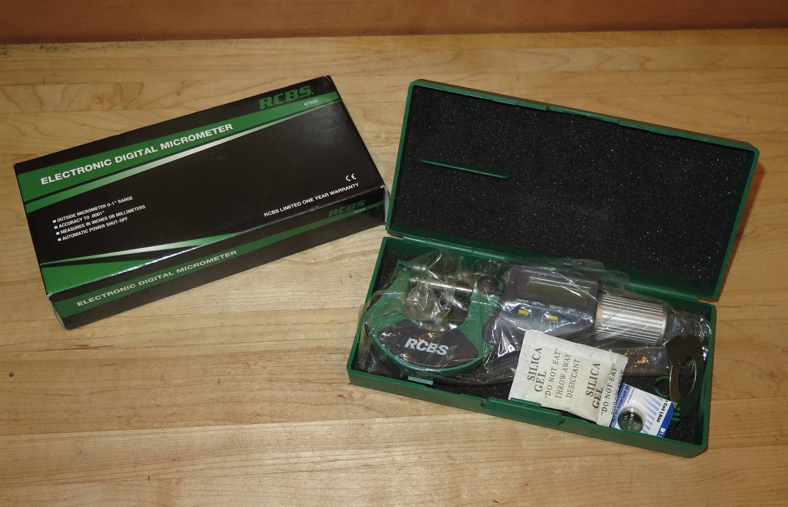 RCBS 87320 Electronic Digital Outside Micrometer 0-1" Range - 0.0001 Inch/MM