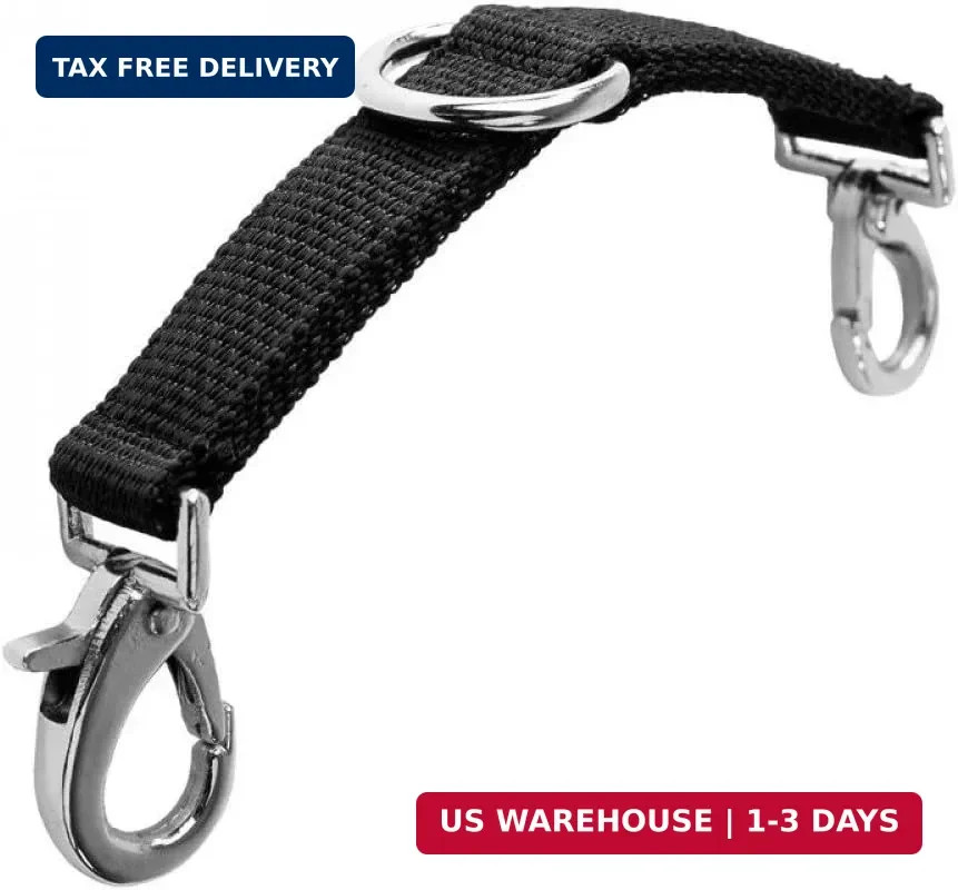 Lunging Strap for Horse Lunge Line - Black - Horse