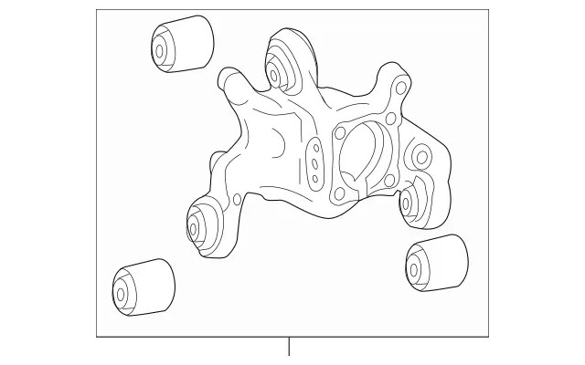 Genuine Mercedes-Benz Wheel Carrier 118-350-27-01