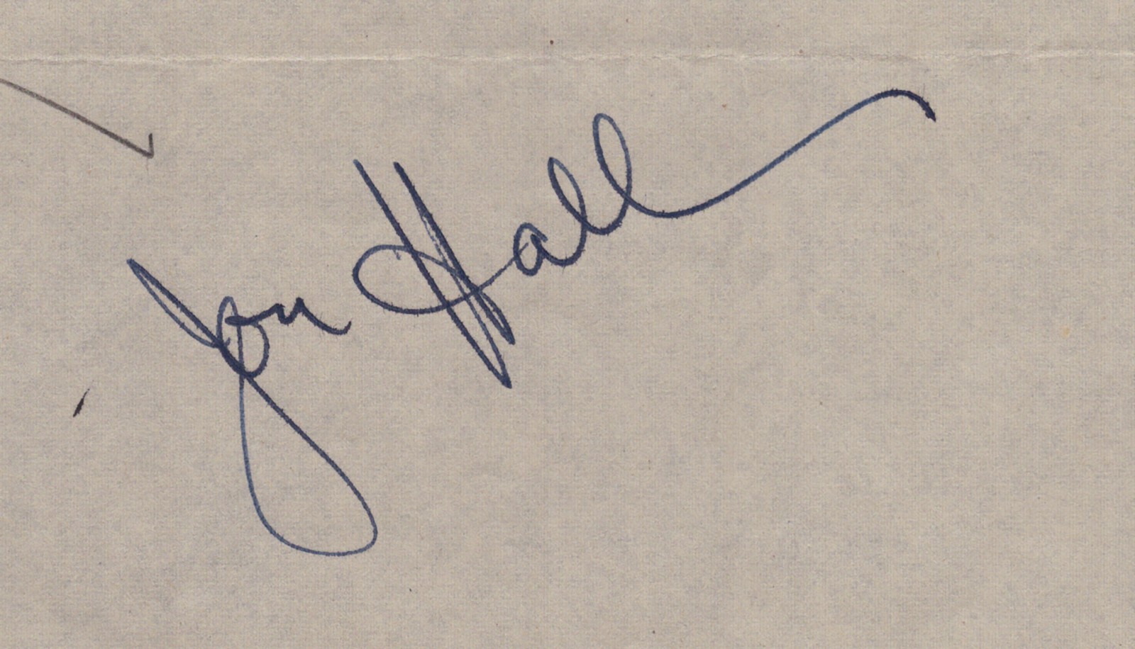 JON HALL - DOCUMENT DOUBLE SIGNED