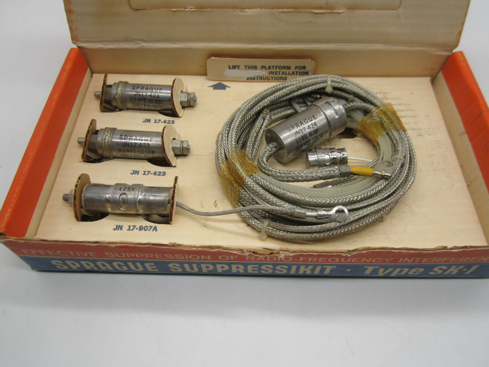Sprague SK-1 Suppressikit Automotive RFI Suppression Kit w/ Twist-Lok Capacitors