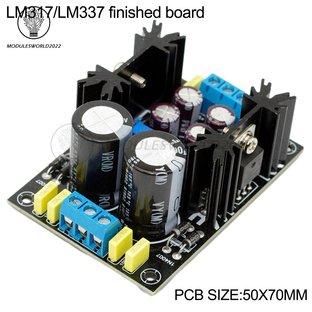 LM317/LM337 Adjustable Regulated Power Supply Board AC-DC 0-28V Kit Components