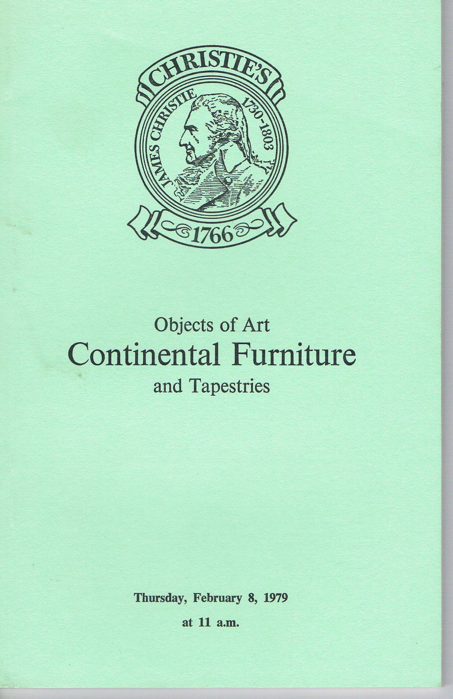 Christie's- Objects of Art, Continental Furniture, & Tapestries Feb 8, 1979