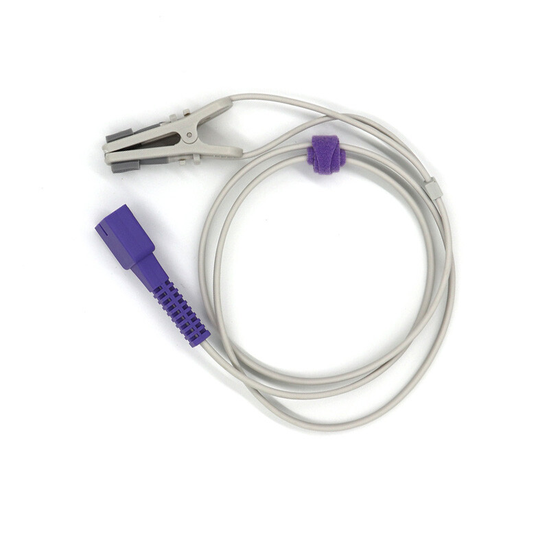 Compatible For SpO2 Sensor Ear Clip SpO2 Sensor 1M 9 pins,For Oximeter