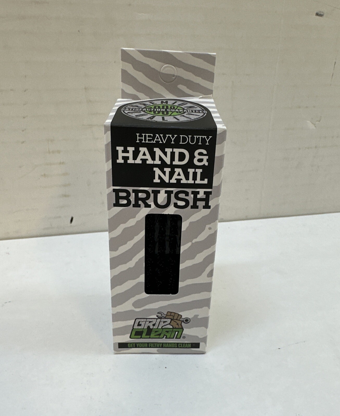 Grip Clean | Heavy Duty Nail Brush for Cleaning 1 Count (Pack of 1), Grey