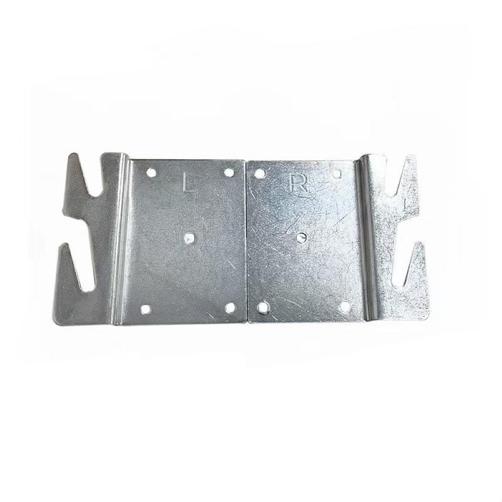 2Pcs Heavy Duty Universal Wood Bed Rail Hook Plates for Frame Bracket Headboa...