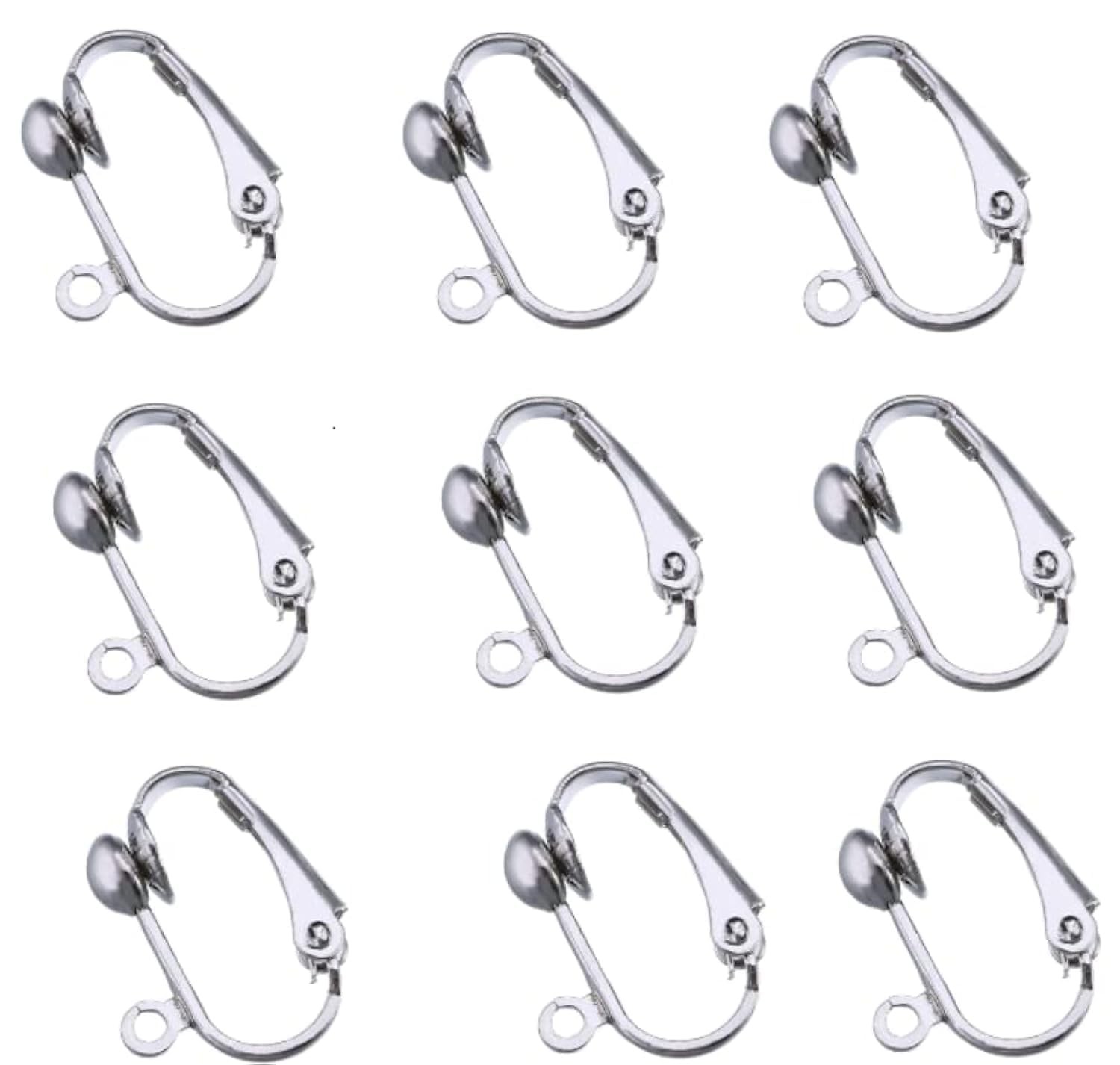 20Pack Clip On Earring Converters Earring Backs Parts Components Findings