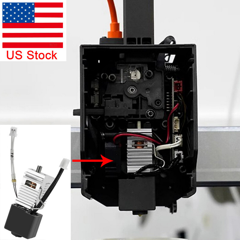 For Anycubic Kobra 3 Printer Nozzle Printhead Hot End Kit with Thermal Strip-US