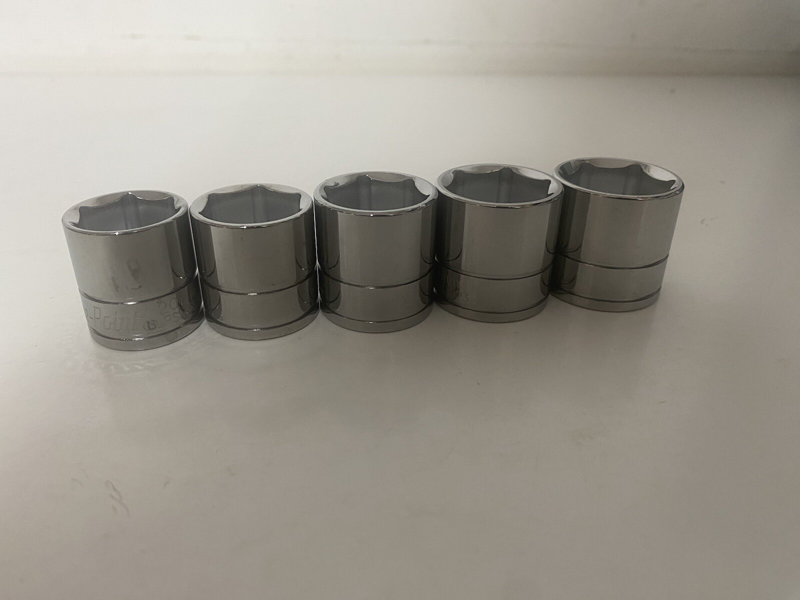 Blue Point 3/8” Shallow 20-24mm 6 Point 5pc Set As Sold By Snap On New