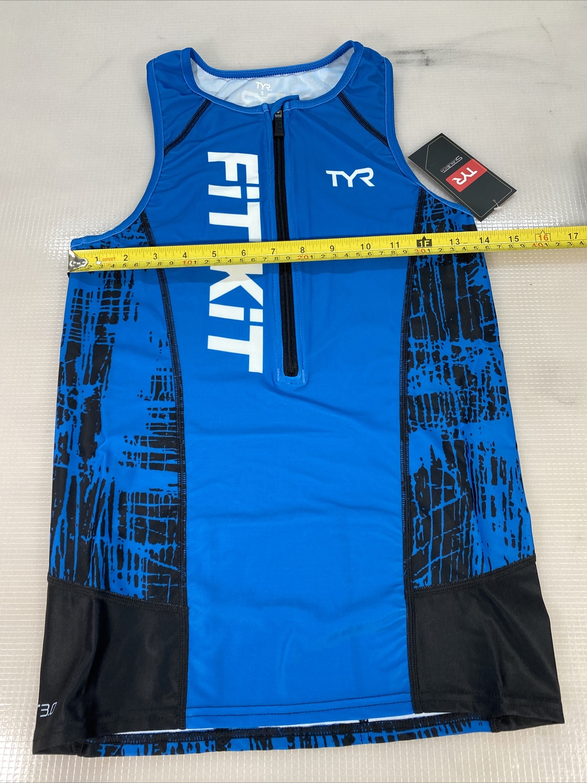 TYR Men’s tri triathlon top Small S (8284-19)