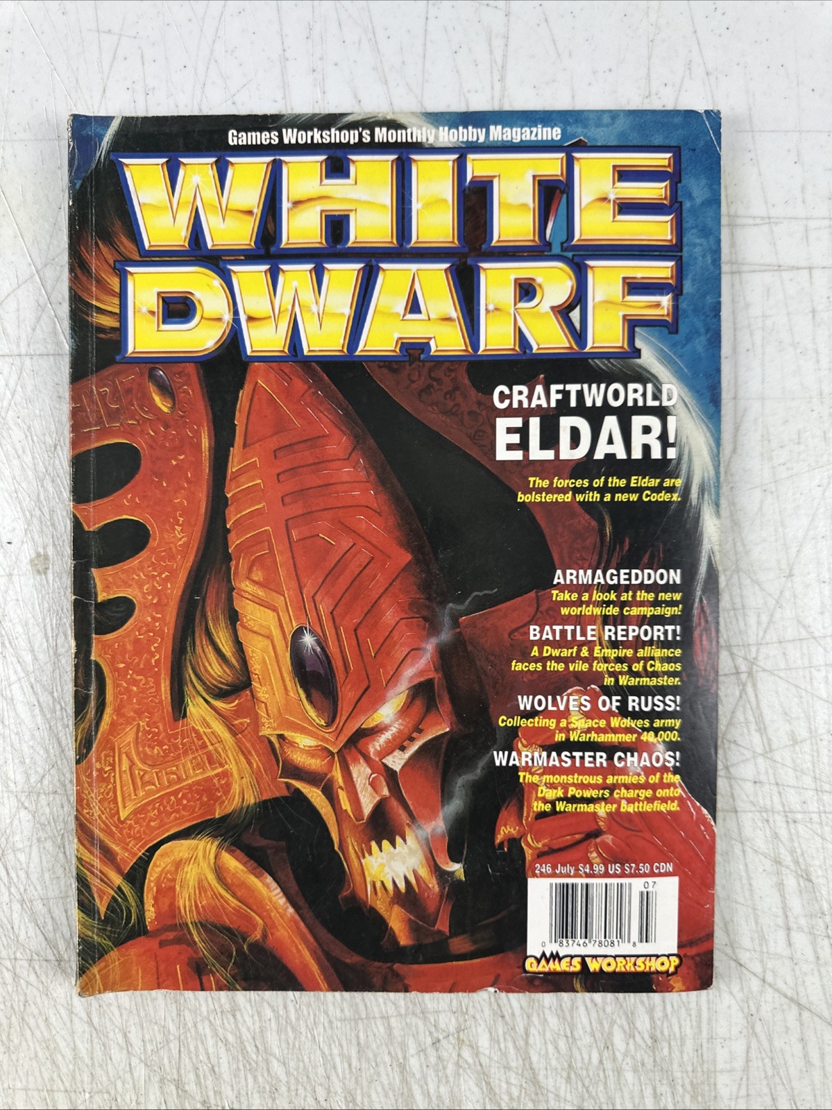 White dwarf Craft World, ELDAR !#246,July ￼ Preowned￼