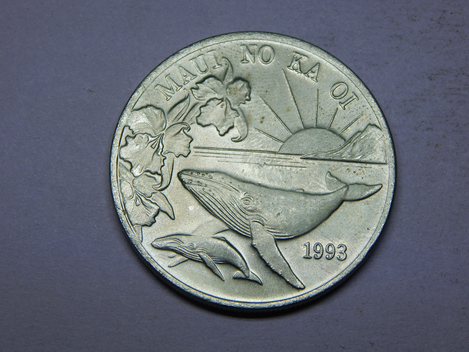 1993 Maui Trade Dollar - Limited Edition - With COA