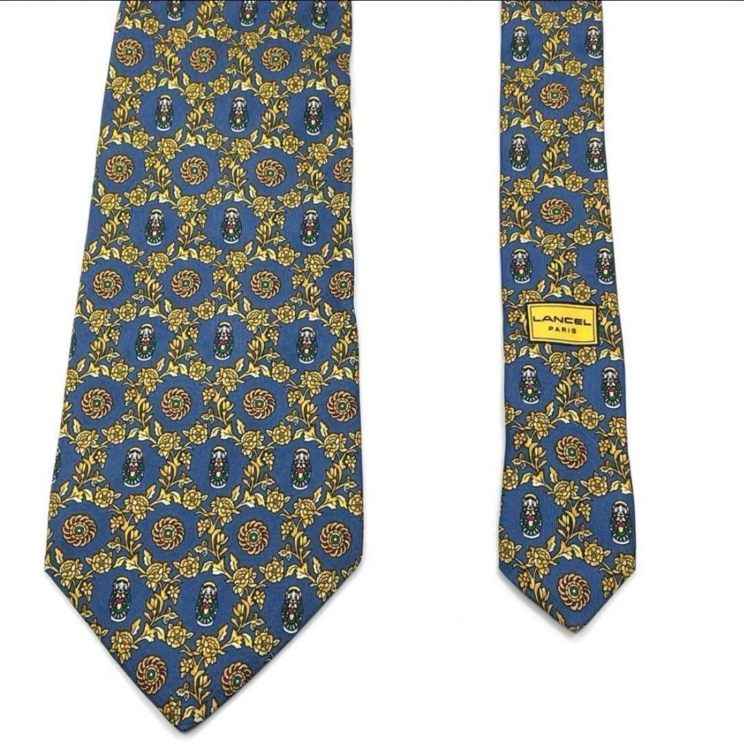 LANCEL All pattern floral doll blue yellow
