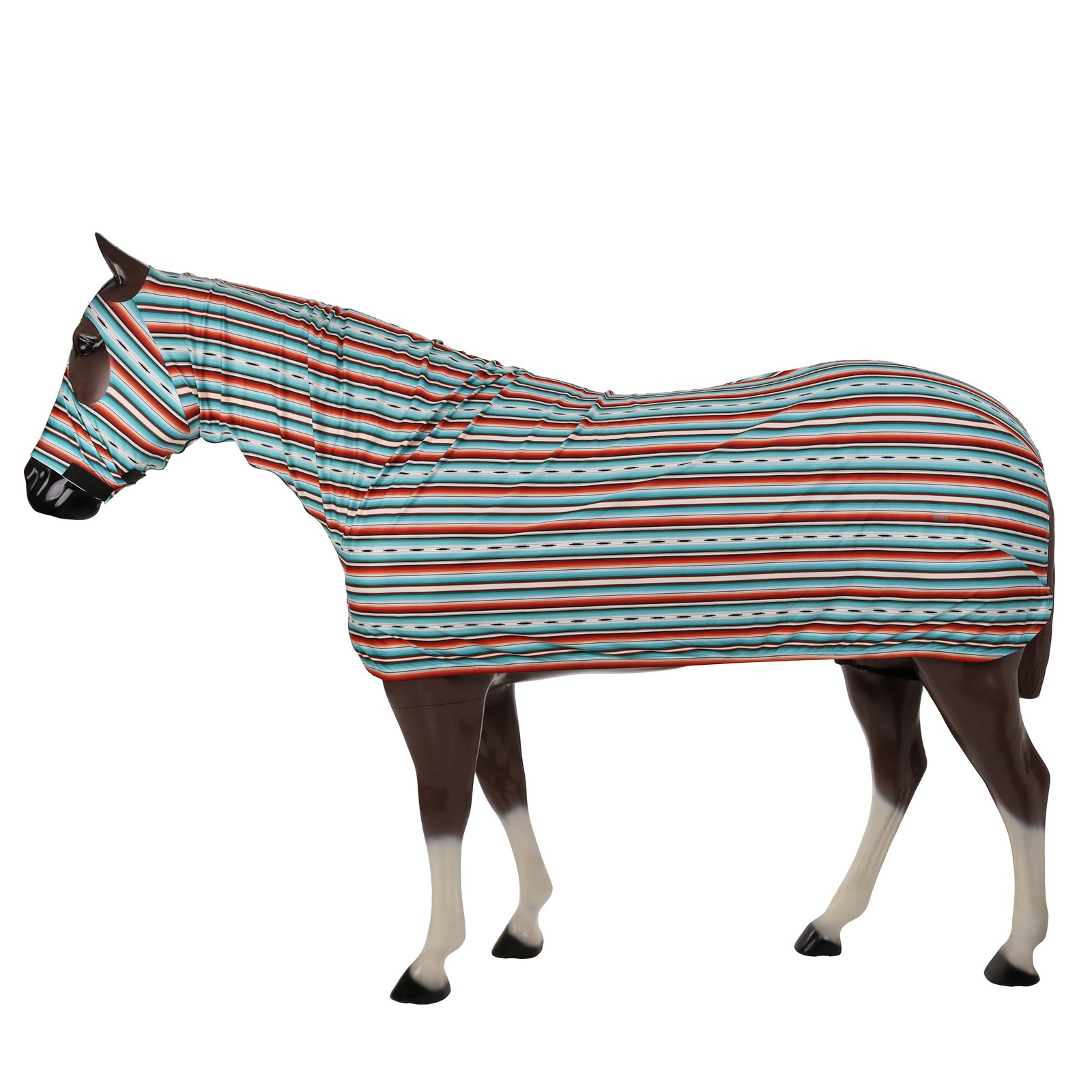 Showman Teal Serape Full Body Slinky w/ Zipper
