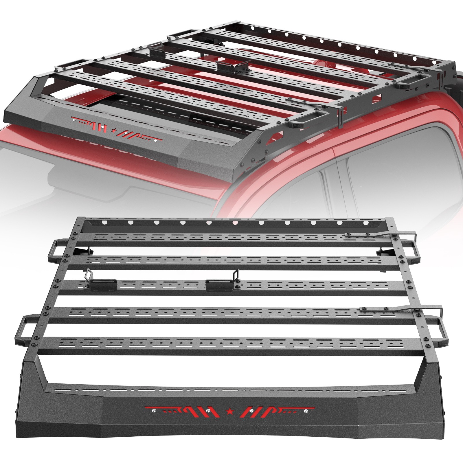 Versatile Roof Rack Cargo Luggage Carrier Fit 2005-2023 Toyota Tacoma Double Cab