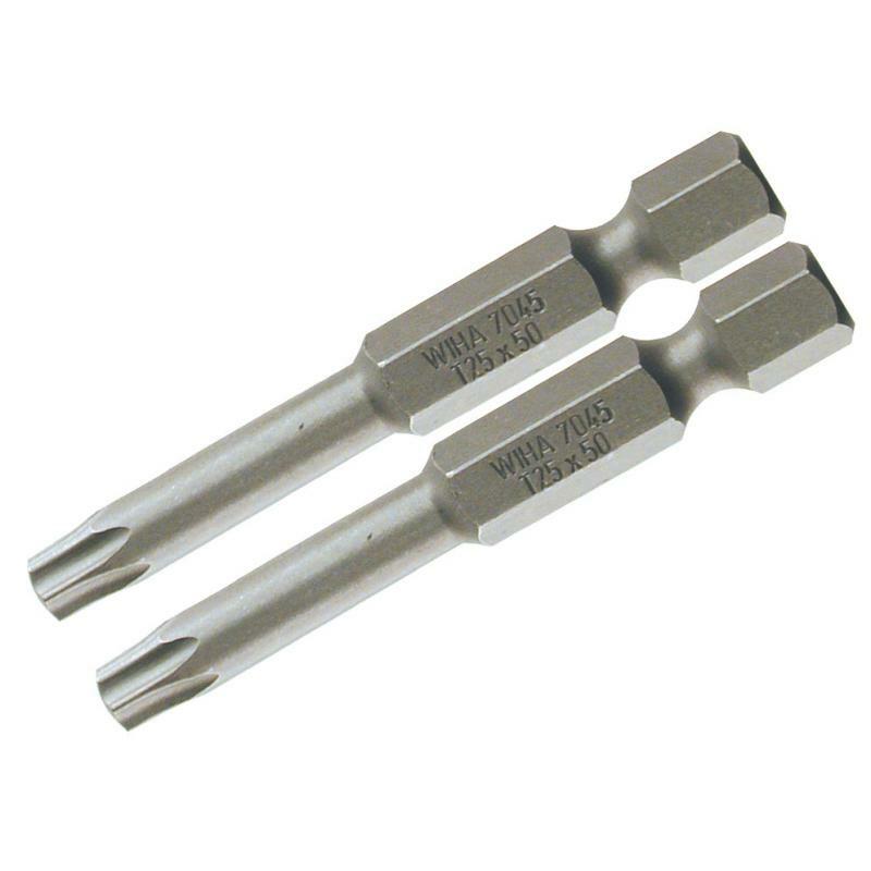 Wiha Tools 74506 Torx Power Bit, T10 x 50 mm, 2 Pk.