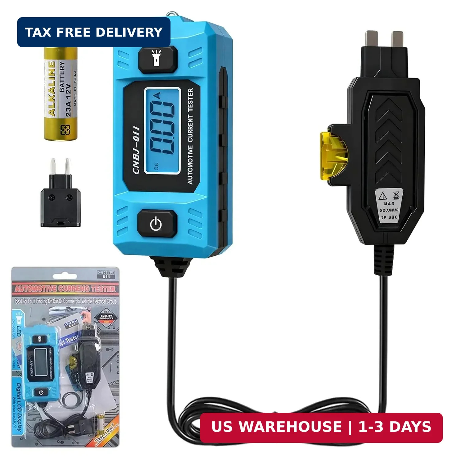 Automotive Circuit Fault Probe Tester, Portable High-Precision 20A 48V Car Circu