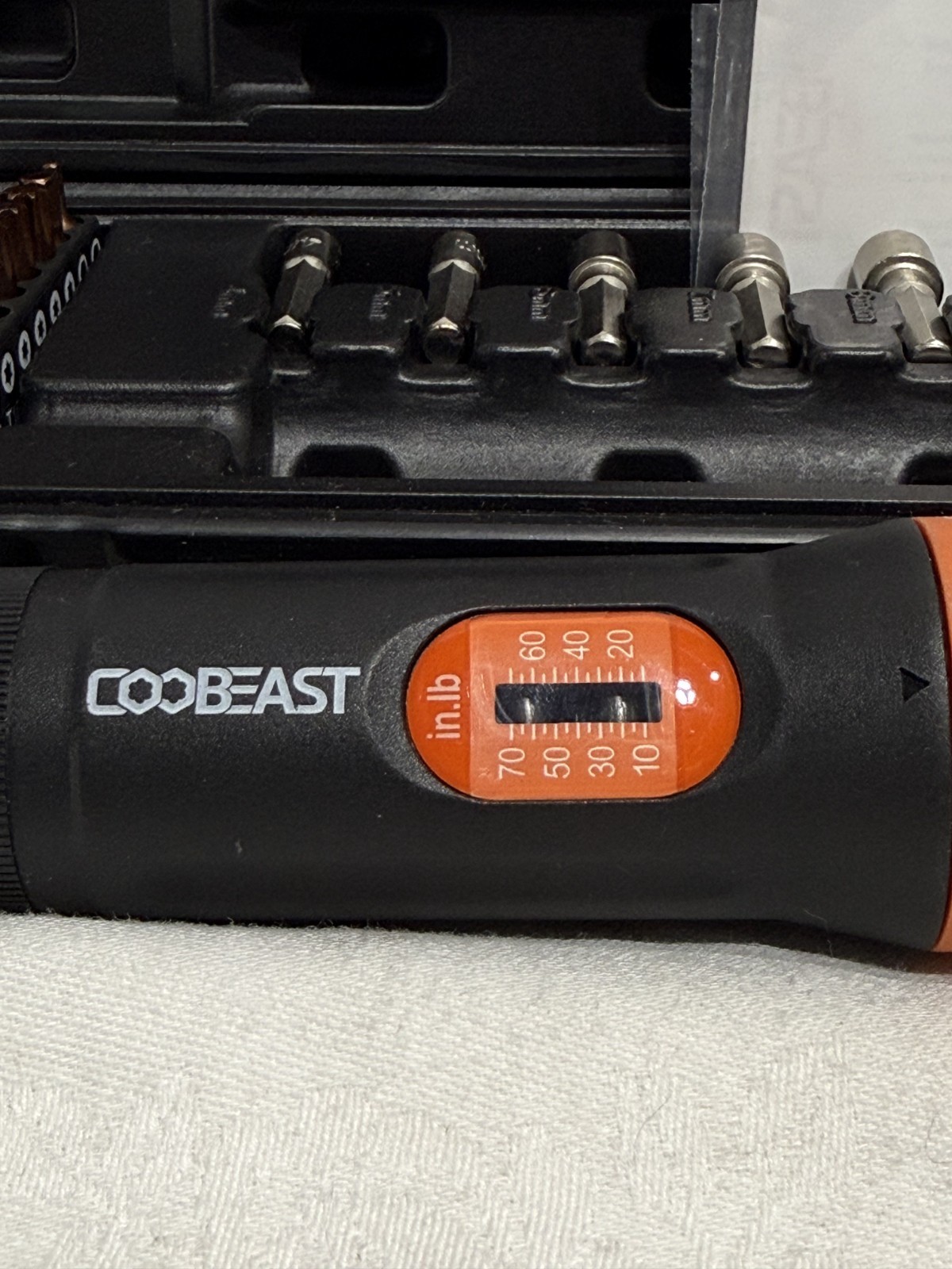 Coobeast 37Pcs Preset Torque Screwdriver S2 Bits, 1/4” Drive Torque Wrench