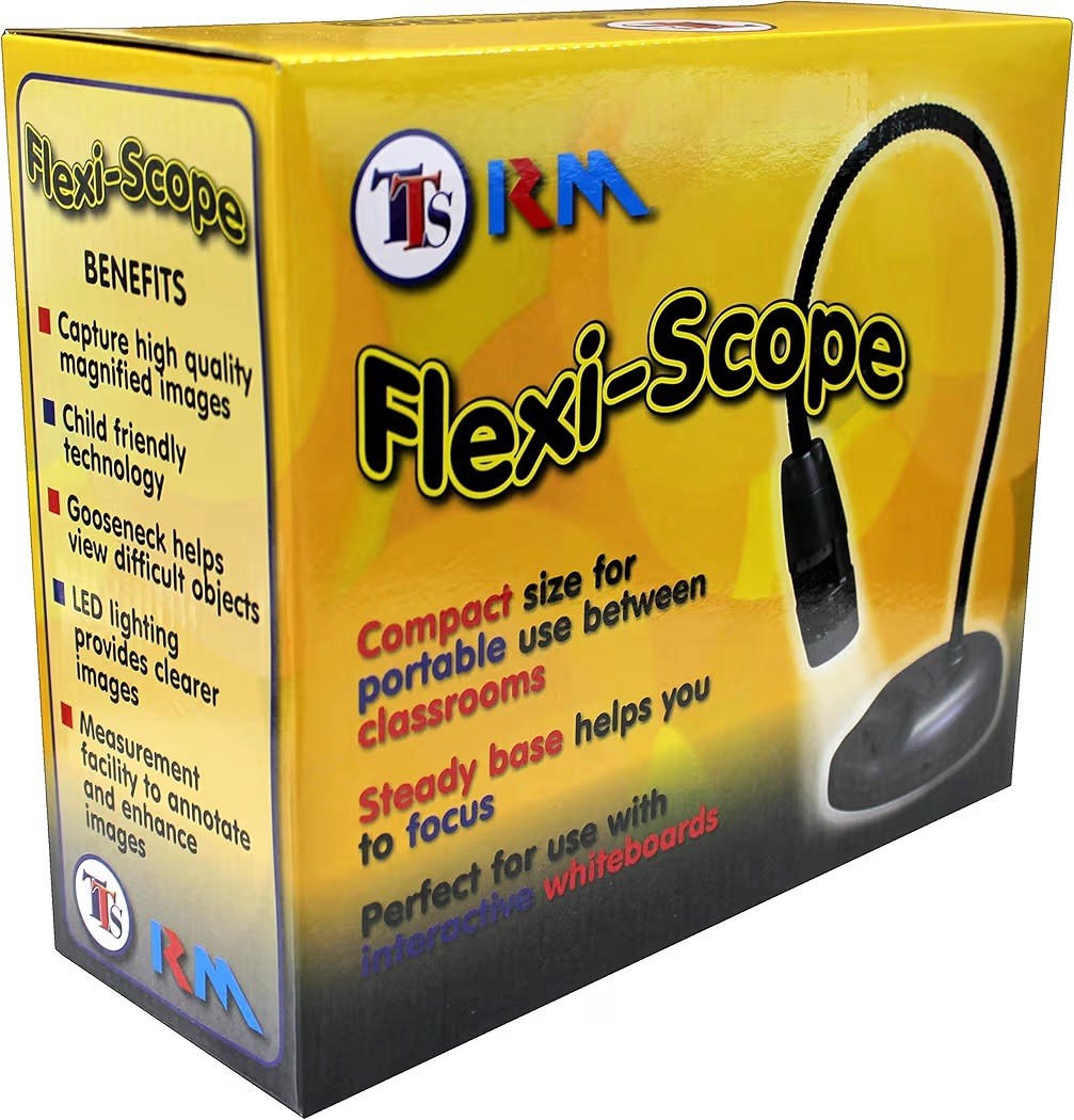 Flexi-Scope Digital USB Kids Microscope 10X-200X LED Portable Recorder Camera