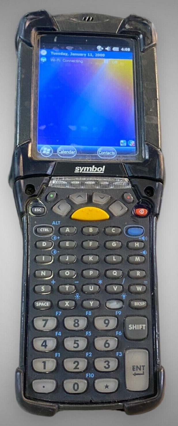 SYMBOL technologies MC92NO pos barcode scanner w/ 2 batteries - no charger - Q1