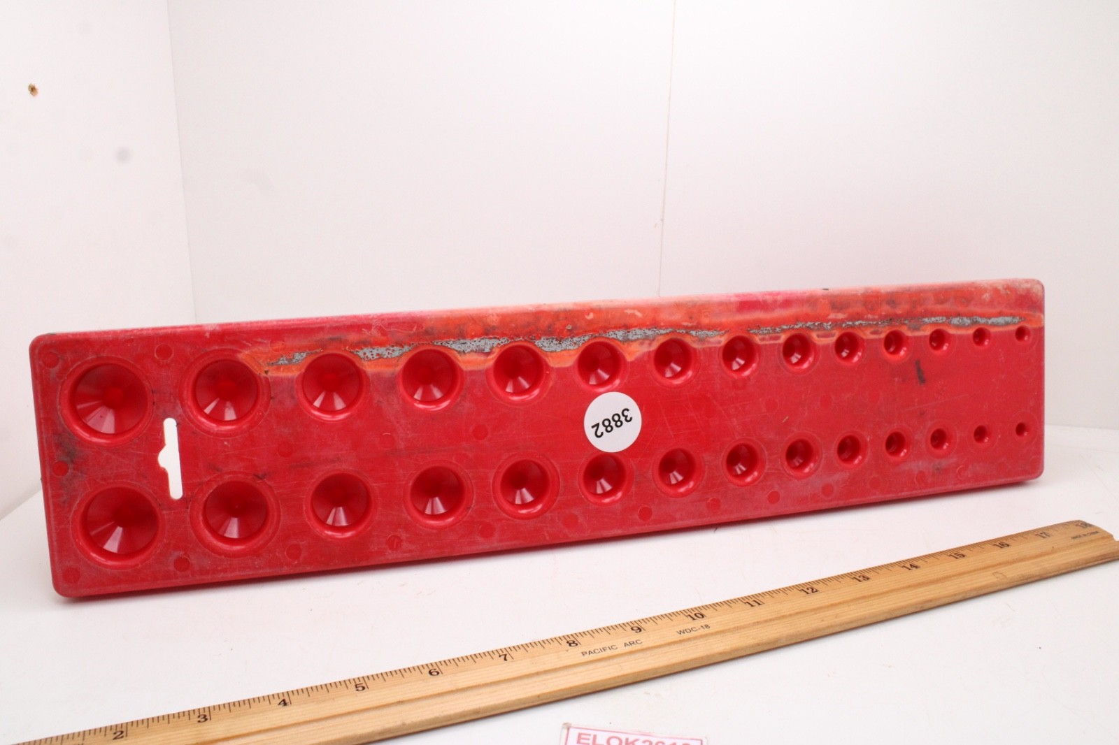 Hansen Global 1202 1/2" Drive 37 Position SAE Socket Organizer Standard/Deep