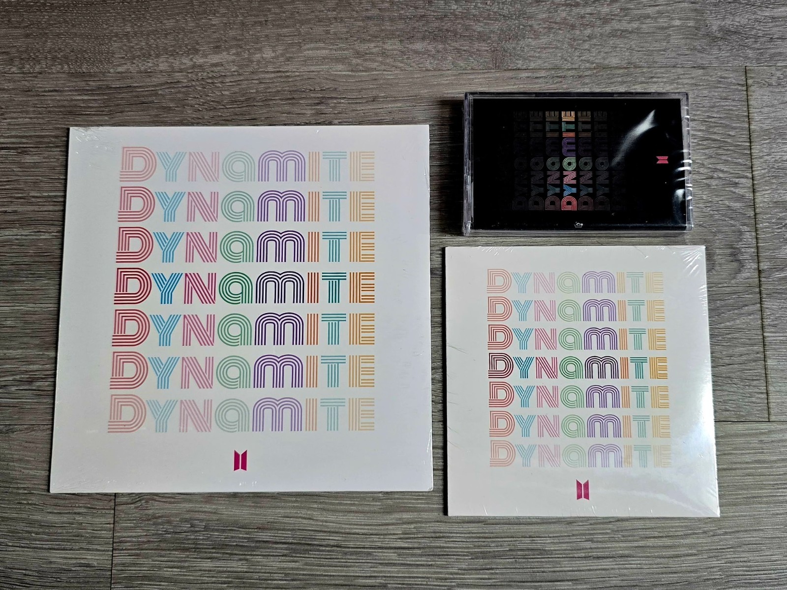 BRAND NEW SEALED BTS DYNAMITE VINYL + CD + CASSETTE SET