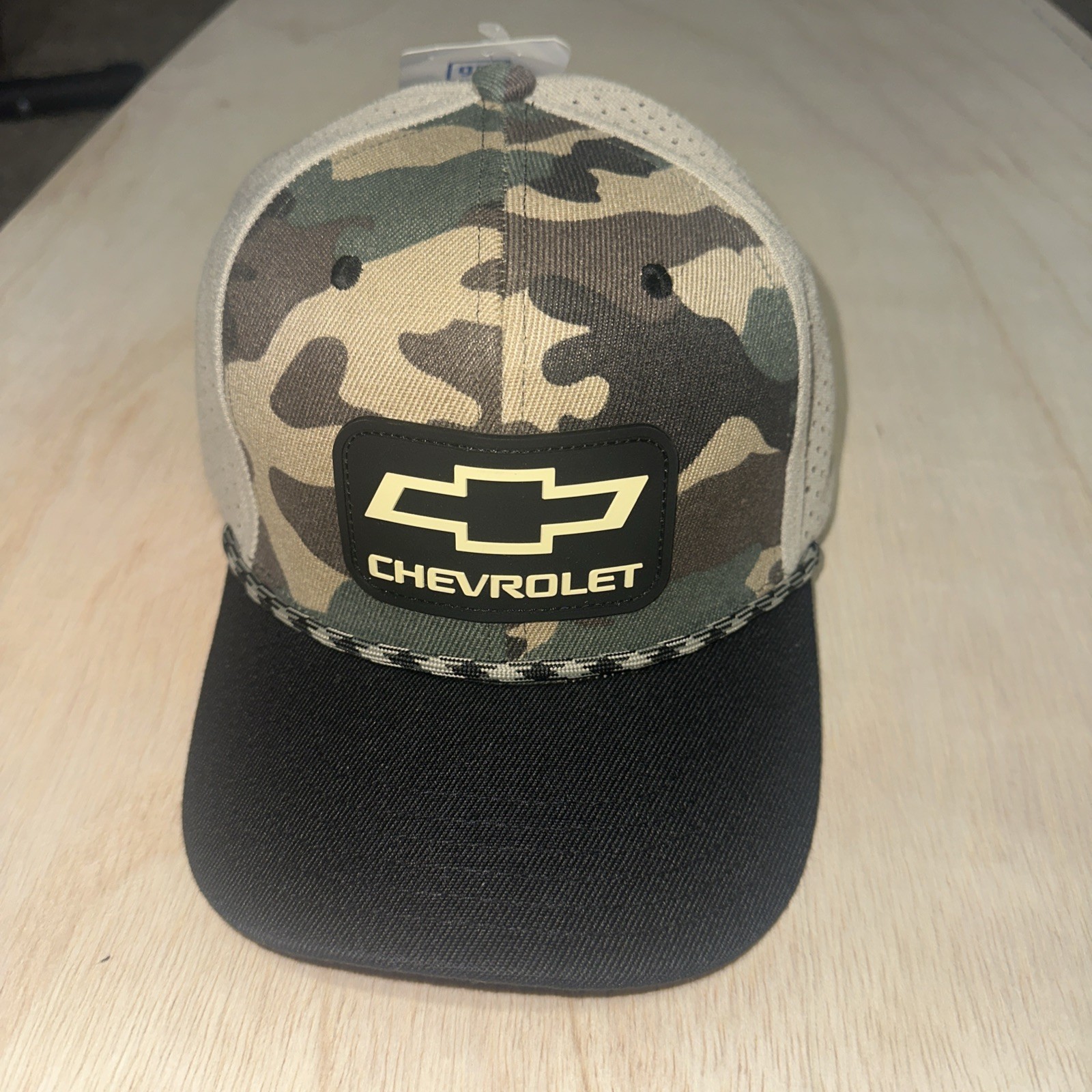 Chevrolet Chevy Bowtie Camo Embroidered Logo Hat Cap Official Licensed