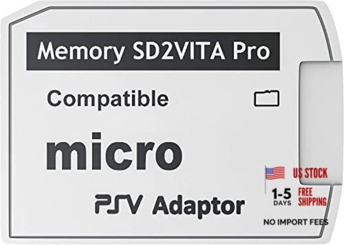SD2Vita PS Vita Memory Card Adapter - Compatible with PS Vita 1000/2000 1 Pack
