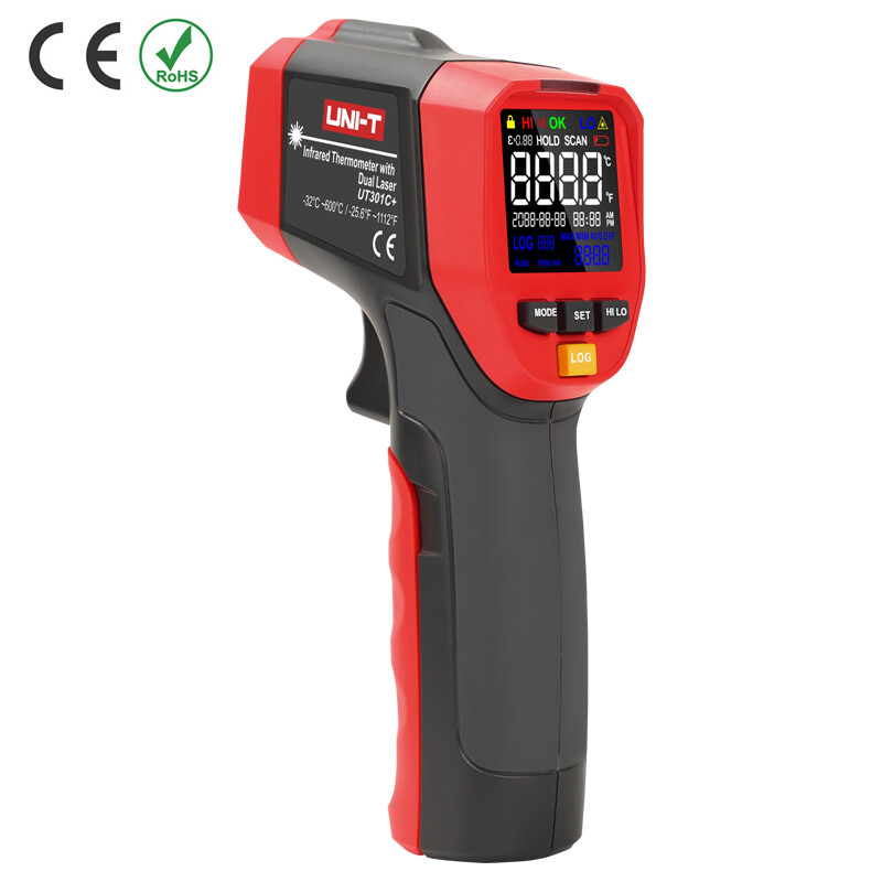 UNI-T UT301C+ Non-Contact Digital IR Infrared Temperature Pyrometer Imager