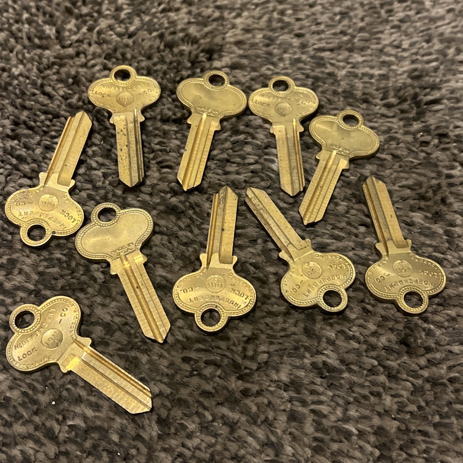 10x Vintage Ilco A1011S Key Blanks Russwin 982-6 Brass 6 Pin NOS Locksmith USA