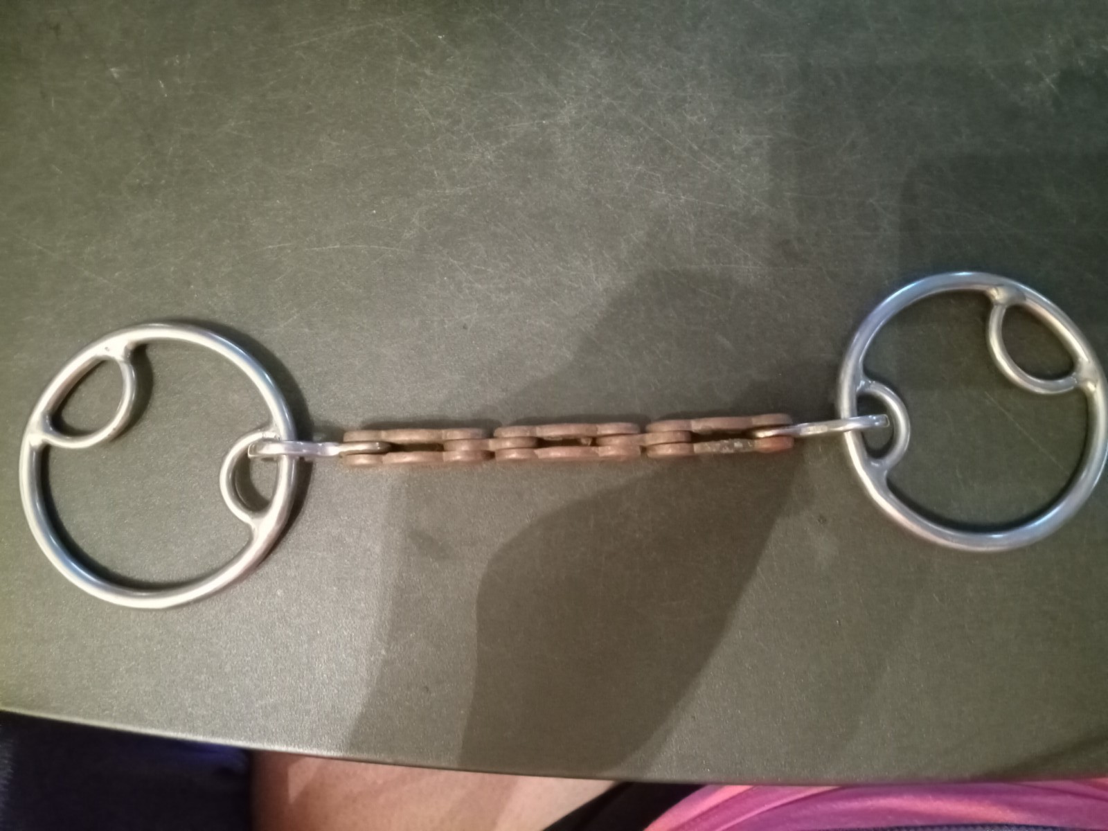 bicycle chain bit copper pronged smooth 6 in mouth reinsman 173