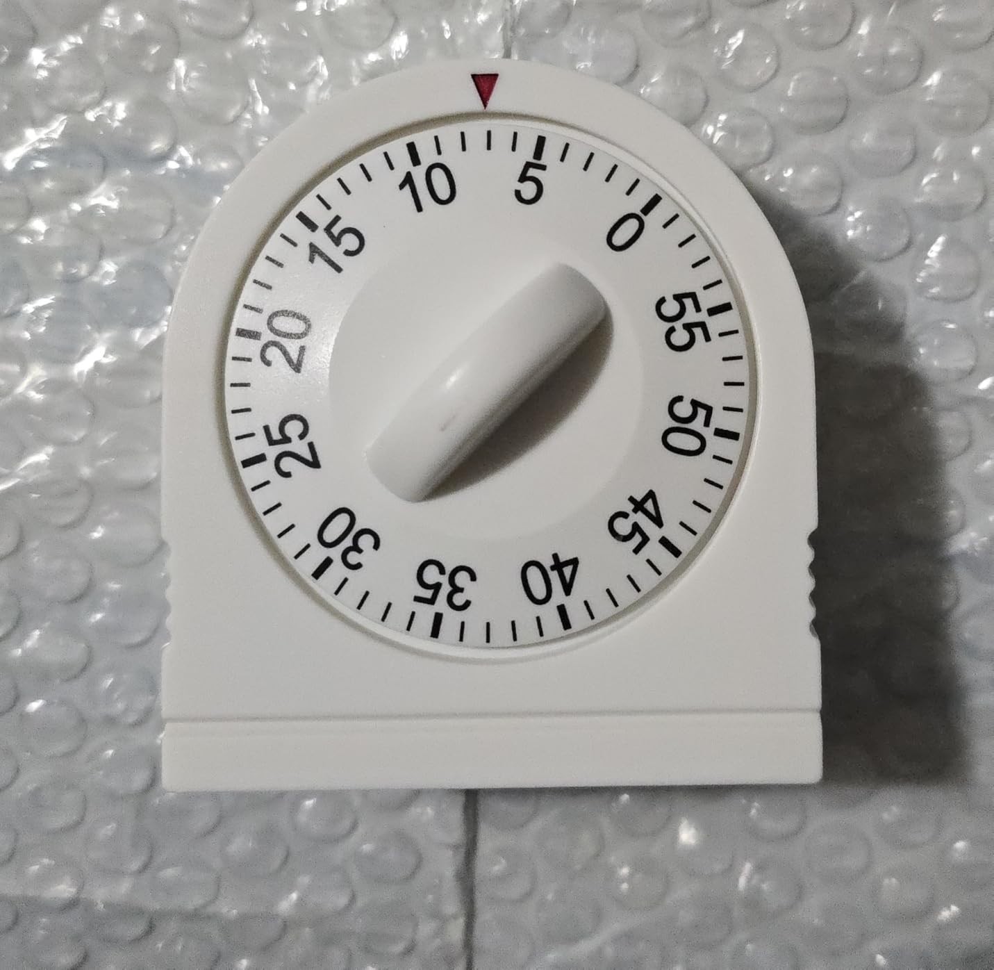 60 Minute Wind Up Timer Mechanical Visual Loud Alarm White Kitchen Study New USA