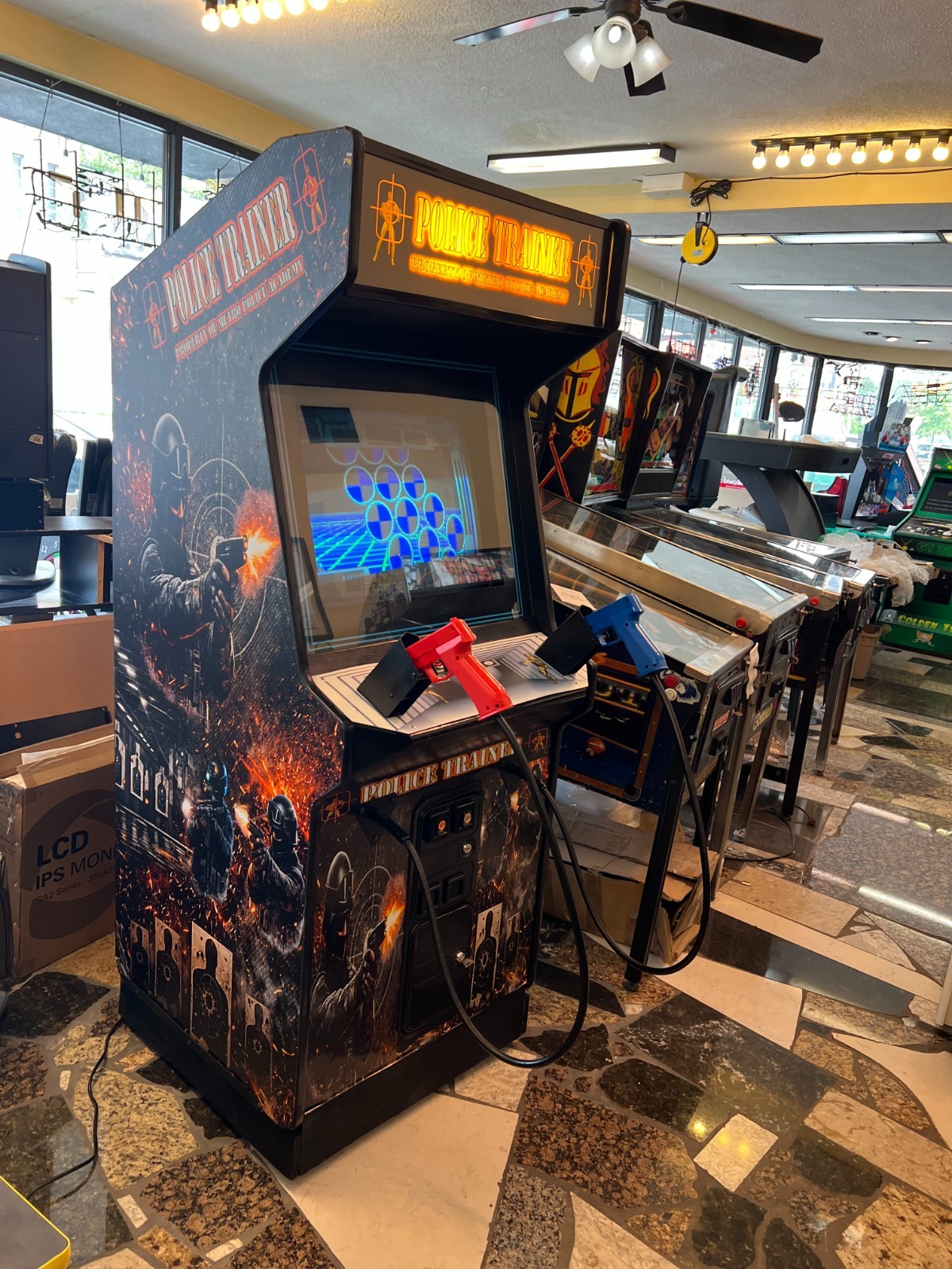 Police Trainer Arcade Game, Refurbished Excellent Condition, Sharp-Free Shipping