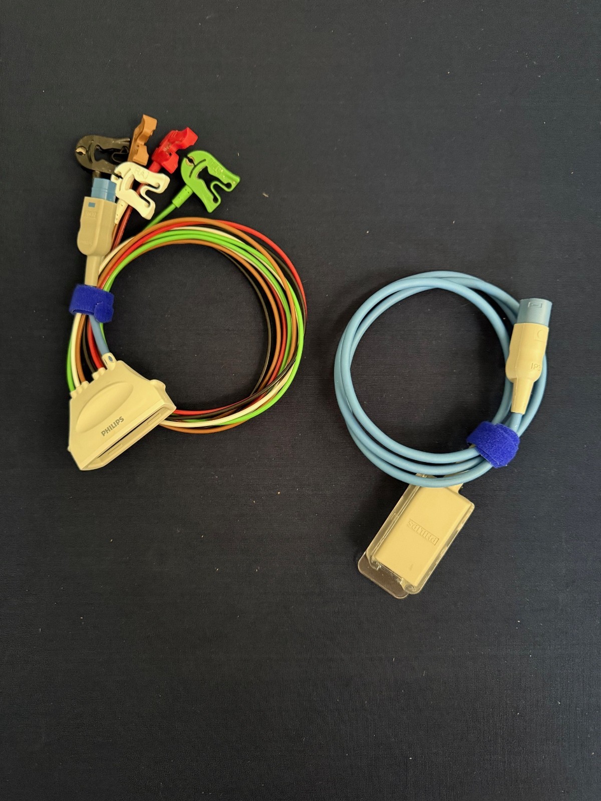 Philips MX40 5-Lead Telemetry Cable (989803171851) & M1943A Spo2 Cable