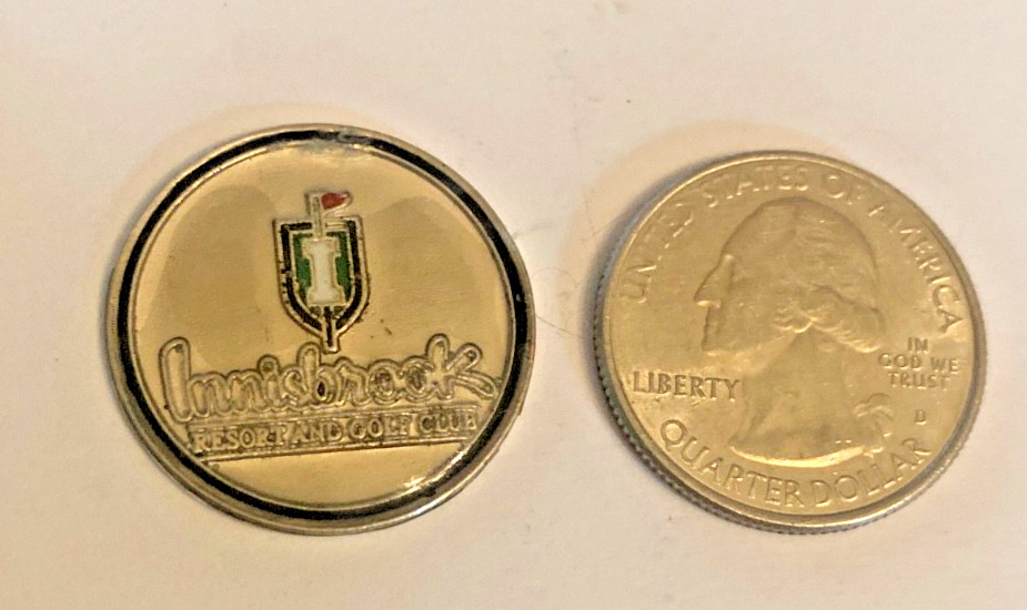 INNISBROOK RESORT & GOLF CLUB, FLORIDA 1 inch Coin Style Ball Marker.