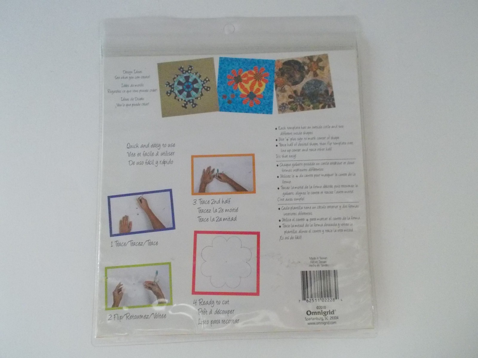 NEW OMIGRID Flip & Cut Magic Templates for Quilting Sewing Crafts Set #4