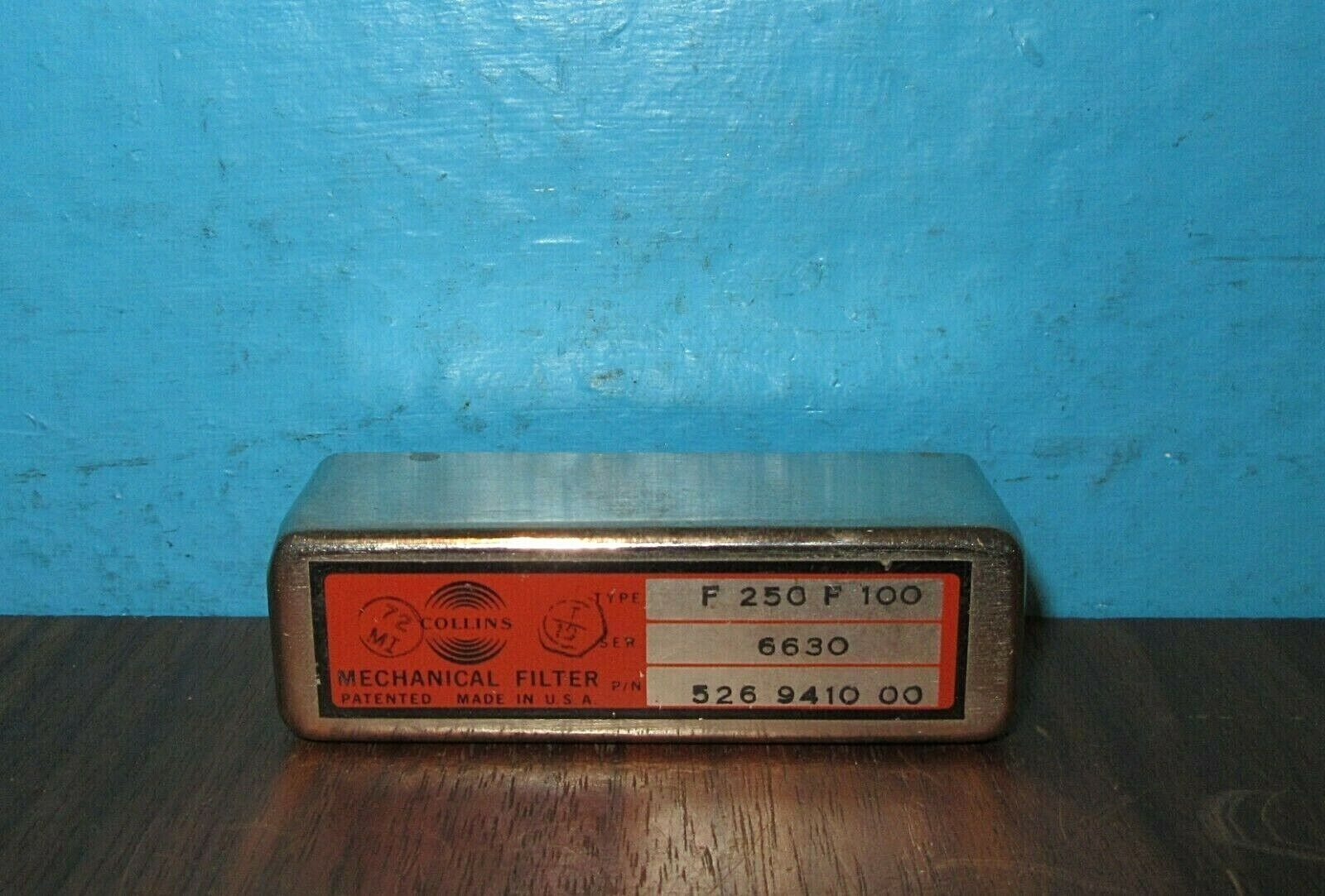 Collins F250F-100 Mechanical Filter P/N 526-9410-00