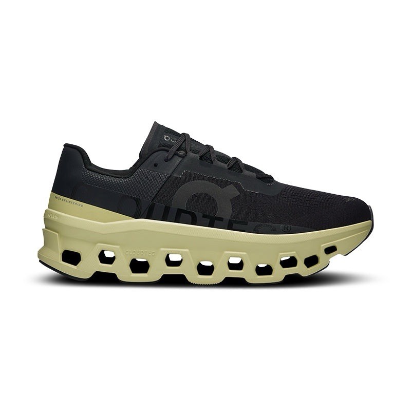 On Black/Green Cloud Cloudmonster CloudTec OC Running Shoes Men's Size 11/12