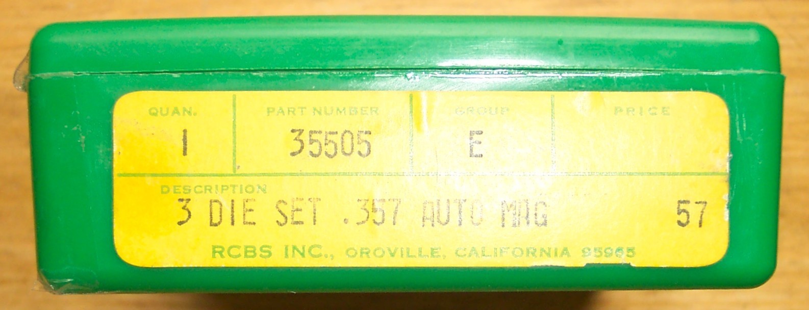 RCBS .357 AUTOMAG DIE SET 357 AUTO MAG AM