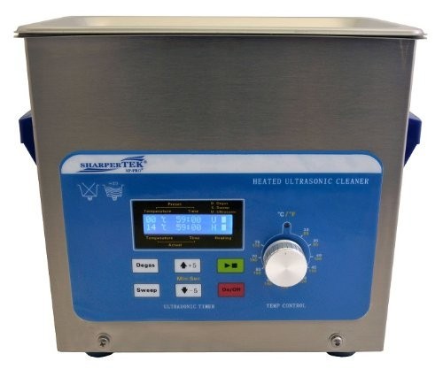 SharperTek 3 Liter 3/4 Gallon Ultrasonic Heated Cleaner Dental Or Jewelry XPS120