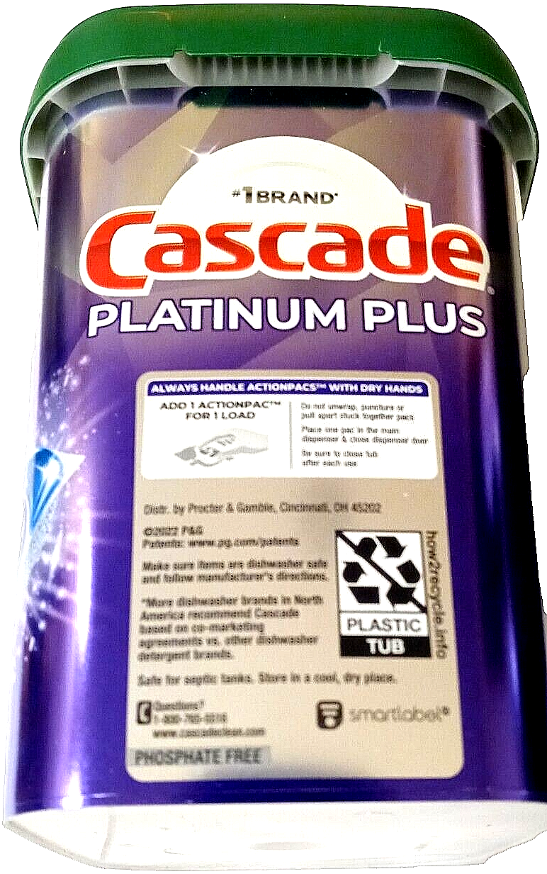 Cascade Platinum Plus Dishwasher Detergent Pods Fresh Scent 81 Actionpacks