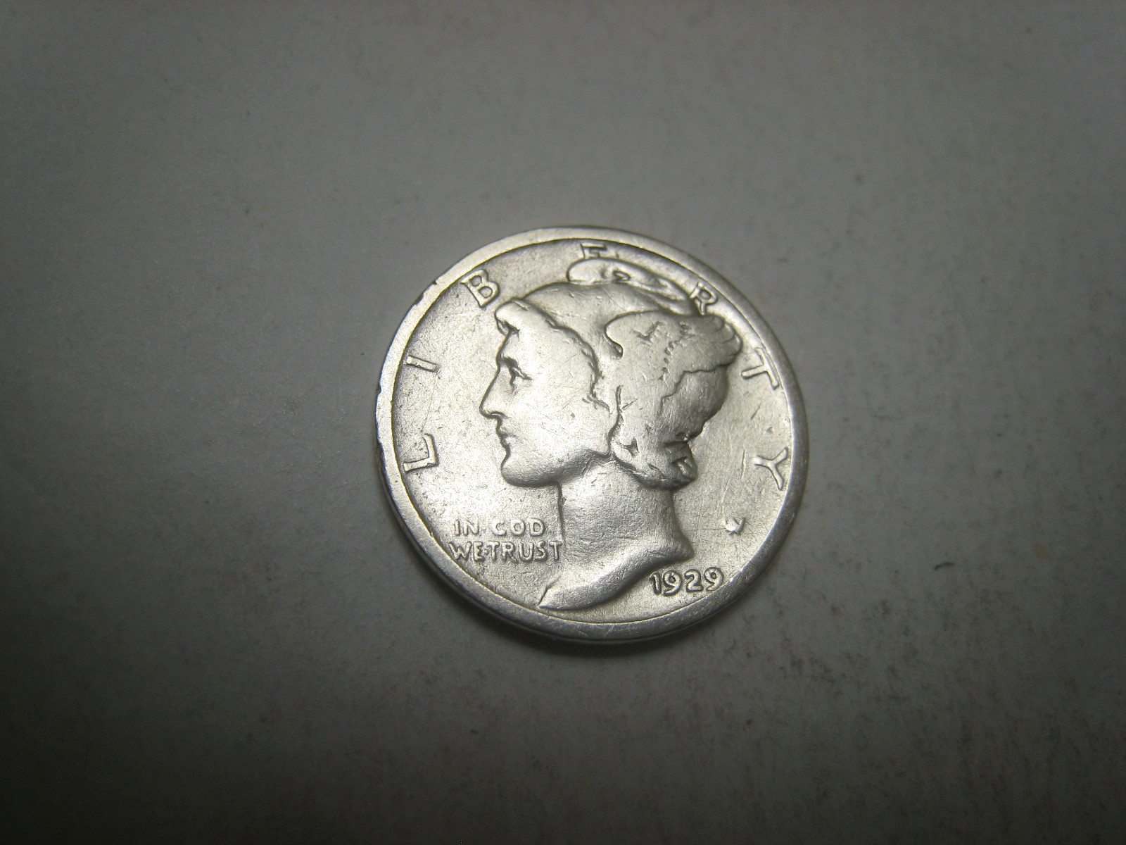 1929-P Mercury Silver Dime